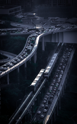 玲珑世界-重庆市-桥-桥梁-立交桥 图片素材