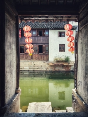 江南风-古镇风情-色彩-手机摄影-古建筑 图片素材