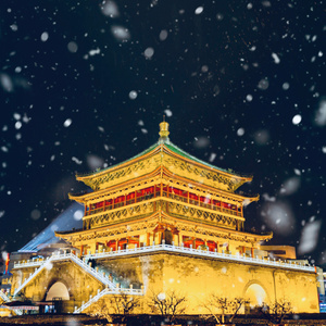 雪景-长安-大雪-西安-自然 图片素材