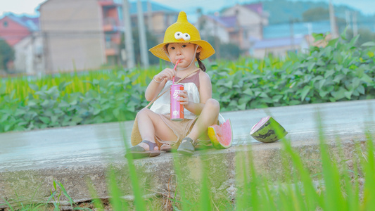 幸福的夏天-萌娃-记录-女孩-孩子 图片素材