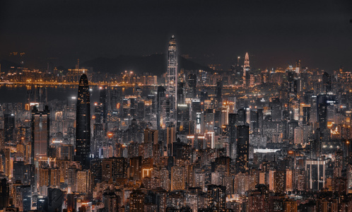 夜色-我的城市-城市色彩-我要上封面-城市 图片素材