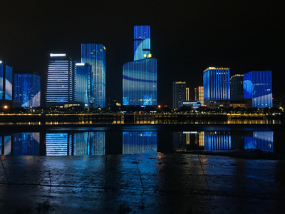 福州市-城市风光-城市-夜景-建筑 图片素材