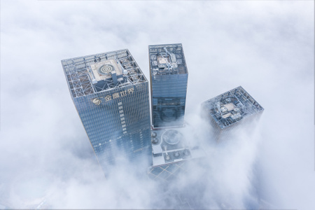 haida滤镜签约-南京市-城市-风光-紫峰大厦 图片素材