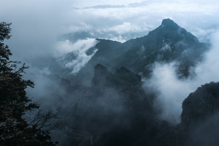 天门山-张家界-湖南-风光-局部 图片素材