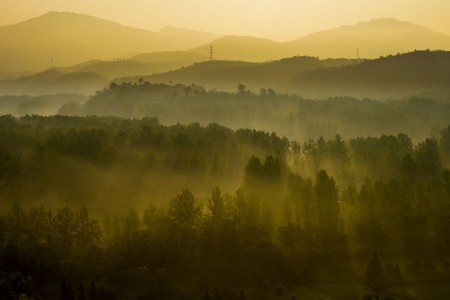 日出-山林-风景-自然-山林 图片素材