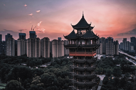 古建筑-古典-建筑-天际线-城市 图片素材