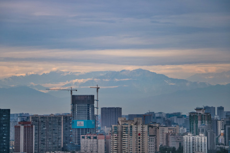 城市风景-像素蜂蜜首发-风光-成都市区-成都 图片素材