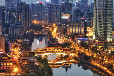 我要上封面-城市-成都-风光-成都夜景 图片素材