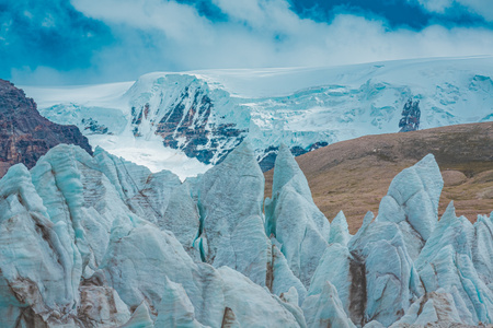 冰川-西藏-旅行-拉萨-纪实 图片素材