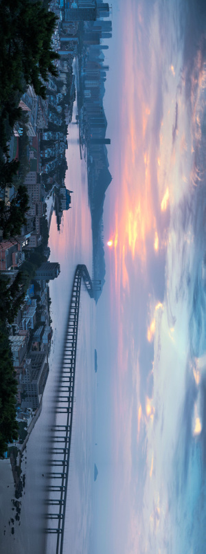 玲珑世界-七工匠-看你的城市-风光-星海湾大桥全景 图片素材