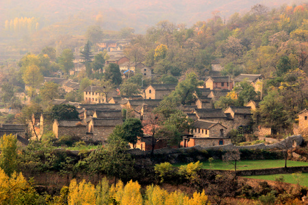 我要上封面-沿途风景-建筑-山村-风光 图片素材