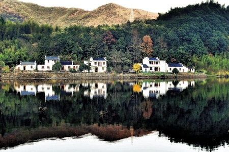旅游-风光-山溪-徽建-倒影 图片素材