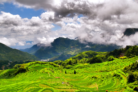 旅行-山田-云色-风光-你好七月 图片素材