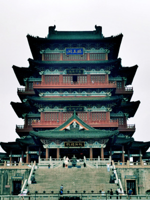 旅行-南昌-滕王阁-古建筑-色彩 图片素材