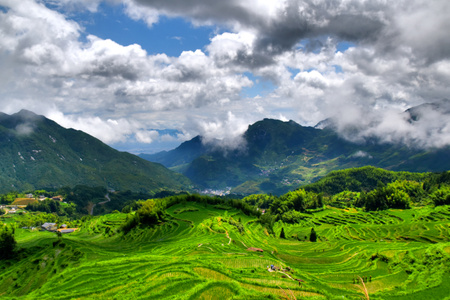 旅行-山田-云色-风光-你好七月 图片素材