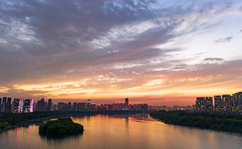 航拍-城市天际线-沈阳-建筑-城市风光 图片素材