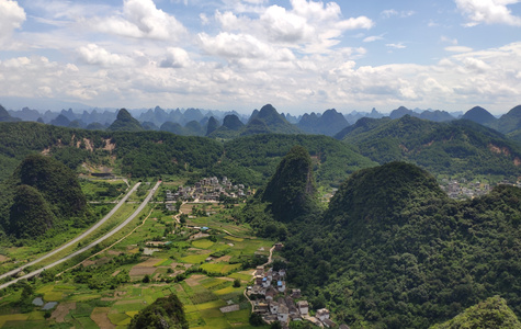 桂林市-旅行-自然-天空-自然风光 图片素材