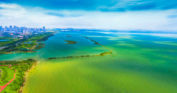 haida滤镜签约-河流-航拍-旅行-你好2020 图片素材