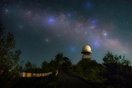 银河-太原-银河-星空-夜景 图片素材