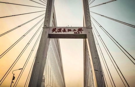 手机摄影-色彩的相貌-桥-斜拉桥-武汉 图片素材