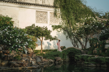 苏州约拍-捕捉温度-人像-古建筑-宅院 图片素材