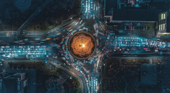 城市-车流-城市-车辆-车水马龙 图片素材