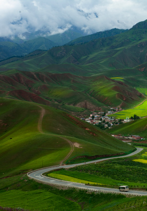 青海祁连山-风光-图一乐-风景-山 图片素材