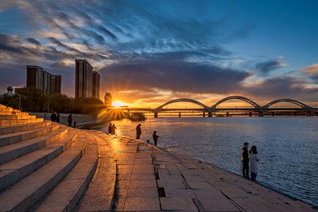 旅途-自然景观-哈尔滨市-城市色彩-城市 图片素材