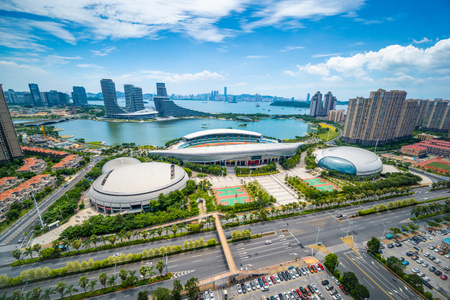 天空-建筑-城市风光-你好七月-看你的城市 图片素材