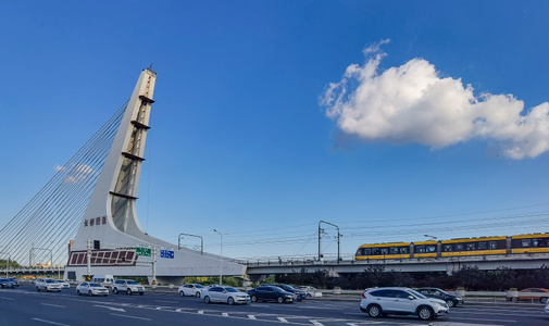 城市-交通-车-伊通河-桥 图片素材