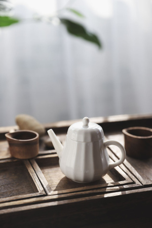 茶-茶壶-茶具-茶器-陶瓷茶壶 图片素材