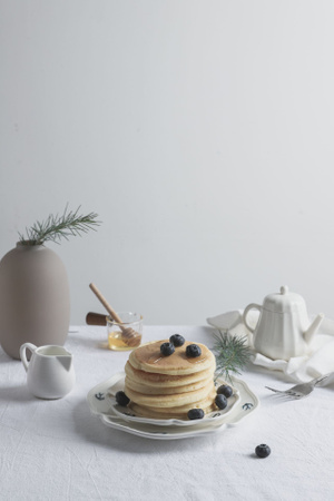 早餐-松饼-明调-亮调-元气早餐 图片素材