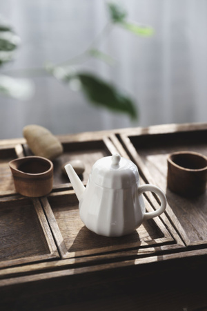 茶-茶壶-茶具-茶器-陶瓷茶壶 图片素材