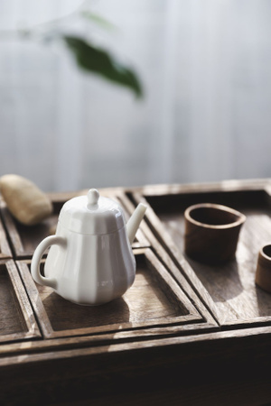 茶-茶壶-茶具-茶器-陶瓷茶壶 图片素材