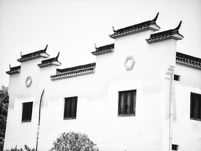 徽州-小宏村-风景-建筑-房子 图片素材