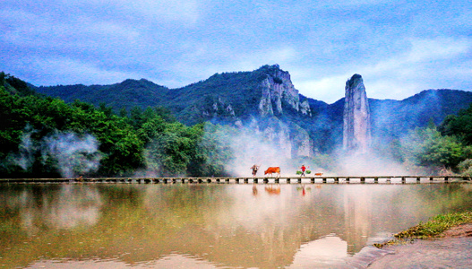 看你的城市-玲珑世界-旅拍-老农-水牛 图片素材