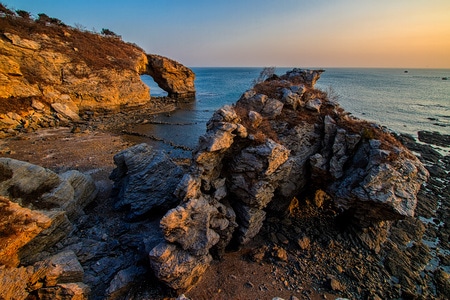 大连-海滩-公园-风光-光影 图片素材