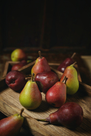 彩啤梨-水果-色彩-水果-食物 图片素材