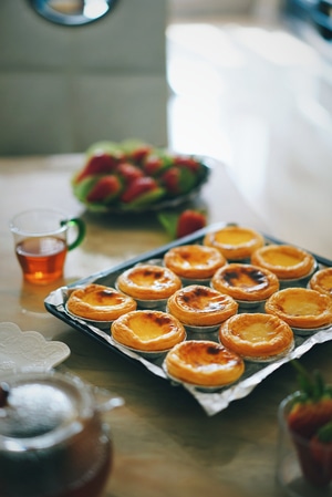 新年快乐-色彩-蛋挞-食物-美食 图片素材