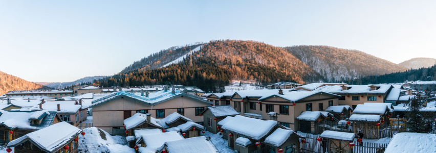 屋檐-建筑-雪乡-雪-冬季 图片素材
