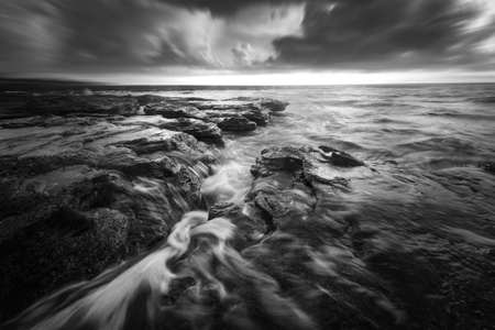 日出-礁石-涠洲岛-风光-自然 图片素材