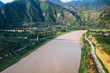 甘肃-黄河-风光-河流-旅行 图片素材