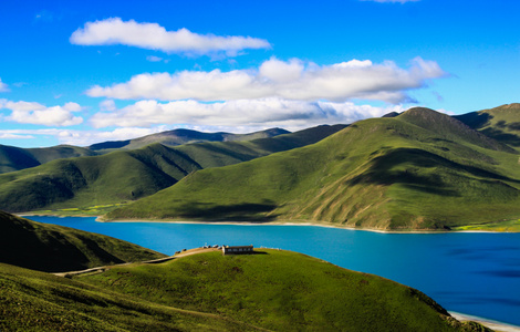 西藏-羊卓雍错-湖泊-风光-旅游 图片素材