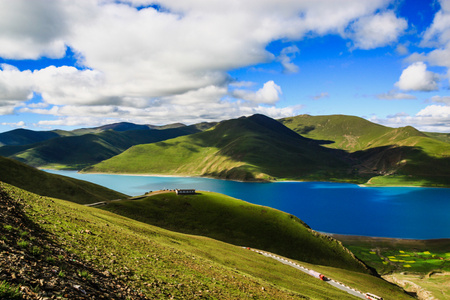 西藏-羊卓雍错-湖泊-风光-旅游 图片素材