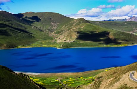 西藏-羊卓雍错-湖泊-风光-旅游 图片素材