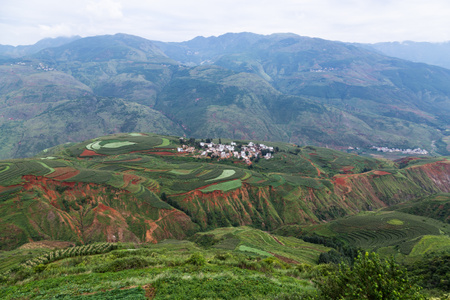 云南-昆明-东川红土地-红土地-风光 图片素材