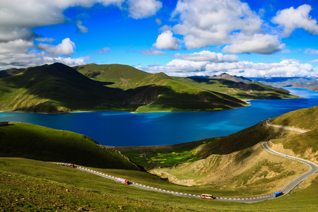 西藏-羊卓雍错-湖泊-风光-旅游 图片素材