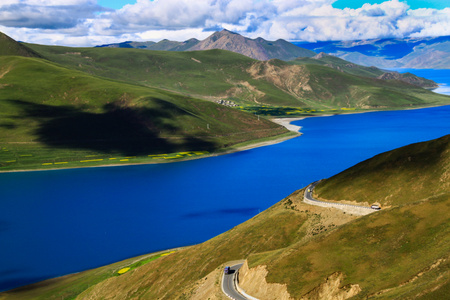 西藏-羊卓雍错-湖泊-风光-旅游 图片素材
