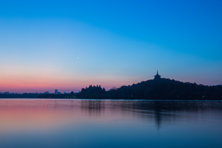 杭州-西湖-风光-苏堤-晨曦 图片素材