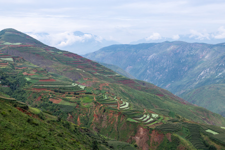 云南-昆明-东川红土地-红土地-风光 图片素材